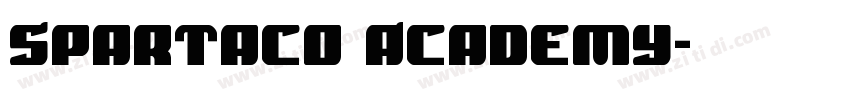 Spartaco Academy字体转换
